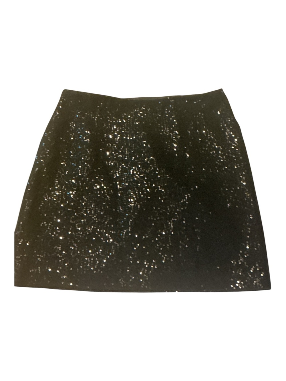 Ann Taylor Black Sequin Mini Skirt